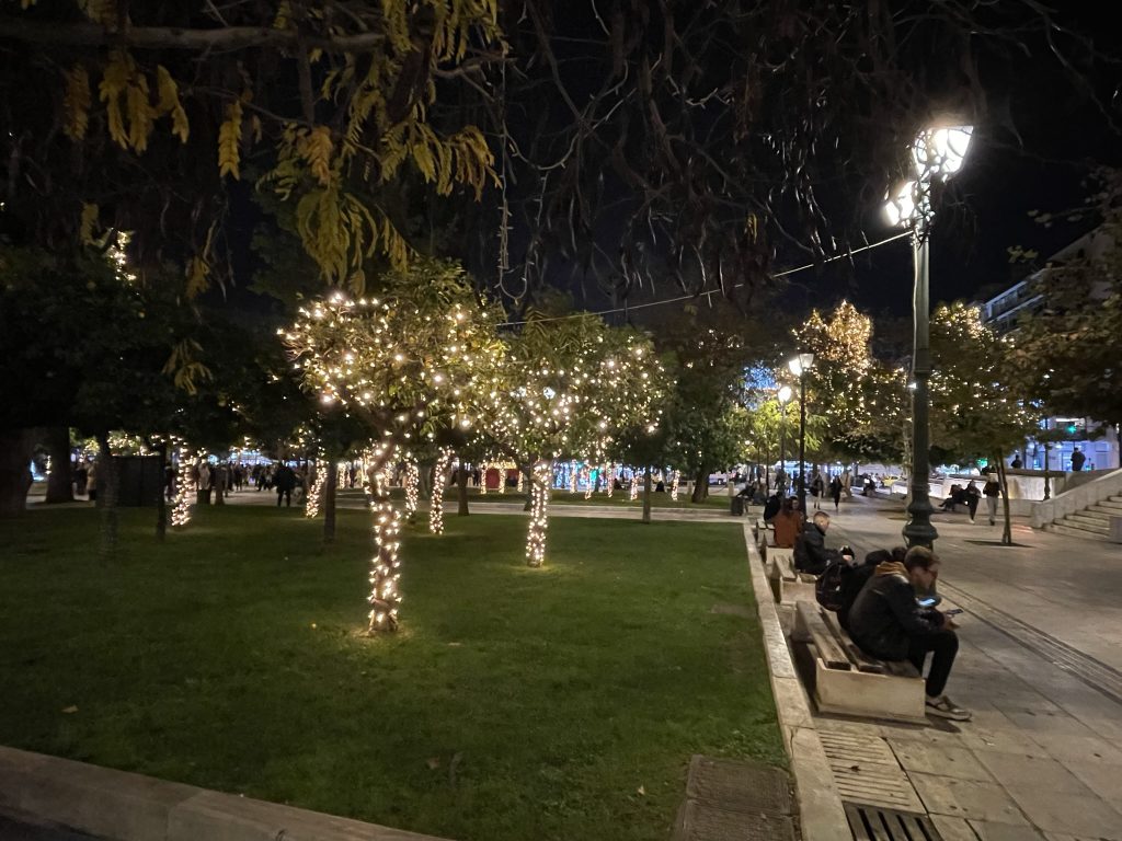 Piata Syntagma, seara