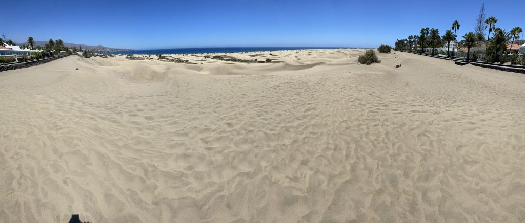 Imagine panoramica cu Dunele din Maspalomas