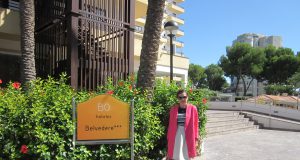 Intrarea in hotelul BQ Belvedere din statiunea Cala Mayor, insula Mallorca