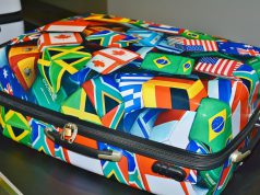 Valiza multicolora